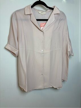 NWT Aiblee Cream Blush Blouse